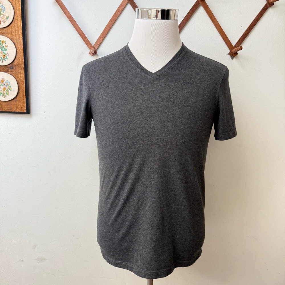 John Varvatos Gray V-Neck T-Shirt